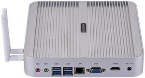 Fanless Mini PC, Intel Core I3 8140U / 8145U, HUNSN BM01, Desktop Computer, HTPC, Kodi Box, Windows 11 or Linux Ubuntu, AC WiFi, BT, VGA, HDMI, 4 x USB3.0, 2 x USB2.0, LAN, 32G RAM 256G SSD