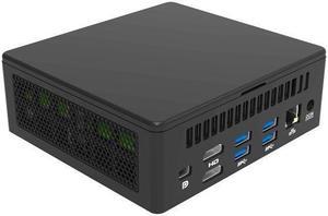 Mini PC Windows 11 or Linux Ubuntu Intel Core I7 1165G7 Desktop Computer NBA04 AC WiFi BT TypeC Thundbolt 40 USB 40 Mini DP 8K 2 x HDMI 4 Display Output Support 64G RAM 1TB M2 NVME SSD