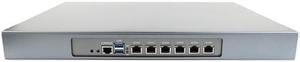 1U Firewall Appliance with Redundancy Power Supply, Intel J4125, HUNSN RJ29, VPN, Router PC, AES-NI, 6 x 2.5GbE I226-V, Dual Power Supply, Barebone, NO RAM, NO Storage, NO System