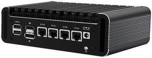 Micro Firewall Appliance, Mini PC, Intel Alder Lake-N 12th Gen N200, HUNSN RJ36, VPN, Router PC, GPIO, TF Slot, HDMI, DP, 4 x 2.5GbE I226-V, Barebone, NO RAM, NO Storage, NO System