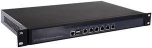 1U Rackmount Firewall Hardware, Intel J4125, HUNSN RS06k, pFsense plus, OPNsense, Mikrotik, VPN, Network Security Appliance, AES-NI, 6 x I226-V 2.5Gbe, Console, VGA, 4G RAM, 32G SSD