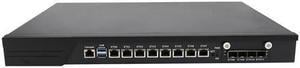 1U Firewall Appliance, Mikrotik, VPN, HUNSN RJ10f, Intel Core I5 7500, Network Rackmount, AES-NI, 8 x I211 LAN, 4 x SFP+ 10Gbe 82599ES, Barebone, NO RAM, NO Storage, NO System