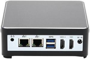 Firewall Hardware, HUNSN RS50, Intel Celeron J4125, VPN, Network Security Appliance, Router PC, AES-NI, 2 x I211, 4 x USB, 2 x COM, Type-C, 2 x HDMI, Barebone, NO RAM, NO Storage, NO System