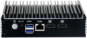 HUNSN Micro Firewall Appliance, Mini PC, RX18, J3160, VPN, Router PC, AES-NI, COM, 4 x I210 I211 LAN, 2 x HDMI, Vesa Mount, Barebone, NO RAM, NO Storage, NO System