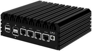 HUNSN Micro Firewall Appliance, Mini PC, Intel N5105, RJ03, pFsense, Mikrotik, OPNsense, VPN, Router PC, AES-NI, 4 x Intel 2.5GbE I226-V LAN, Type-C, TF, M.2 WiFi 6 Slot, 8G RAM, 128G SSD