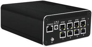 HUNSN Micro Firewall Appliance, Mini PC, Intel Core I5 1235U, RJ51f, VPN, Router PC, 8 x 2.5GbE I226-V, 2 x HDMI, DP++, 10Gbps Type-C for data/DP, Barebone, NO RAM, NO Storage, NO System