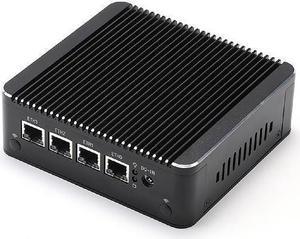 HUNSN Firewall Hardware, pFsense, Pentium Silver N5000, RS34, Mikrotik, OPNsense, VPN, Network Appliance, Router PC, AES-NI, 4 x 2.5Gbe 226-V LAN, VGA, HDMI, 0 RAM, 0 Storage, Barebone No System