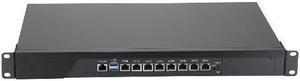 HUNSN Firewall, VPN, 19 Inch 1U Rackmount Network Appliance, I3 4160, RS44, Mikrotik, pFsense, OPNsense, AES-NI, 8 x 2.5Gbe 226-V LAN, Console, VGA, 0 RAM, 0 Storage, Barebone No System