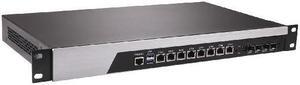 HUNSN 1U Firewall Appliance, pFsense, I7 8700, RS45, Mikrotik, OPNsense, VPN, Network Rackmount, AES-NI, 8 x 2.5Gbe 226-V LAN, 4 x SFP I350-F4, Console, VGA, 0 RAM, 0 Storage, Barebone No System