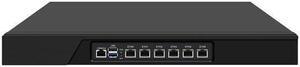 HUNSN 1U Firewall Hardware Network Security Appliance, pFSense, Mikrotik, Celeron J6412, RJ08, OPNsense, VPN, Router PC, AES-NI, 6 x 2.5GbE I226-V, Console, VGA, 0 RAM, 0 Storage, Barebone No System