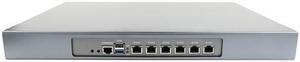 HUNSN 1U Firewall Appliance with Redundancy Power Supply, Rack Mount, Celeron J6412, RJ29, PFSense, Mikrotik, OPNsense, VPN, 6 x 2.5GbE I226 LAN, 2 x AC Socket, 0 RAM, 0 Storage, Barebone No System