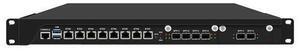 HUNSN 1U Firewall Appliance, PFSense, Mikrotik, Core I7 9700, RJ67, OPNsense, VPN, C246, 8 x 2.5GbE 226-V LAN, 4 x SFP+ 10GbE X710, 2 x SFP+ 82599ES, GPIO, 0 RAM, 0 Storage, Barebone No System