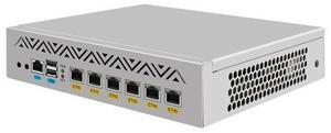 HUNSN 9 Inches Desktop Firewall Hardware Appliance, PFSense, Untangle, Atom D525, RJ64, Mikrotik, OPNsense, VPN, Router PC, 6 x 82583V 82574L, Console, VGA, 0 RAM, 0 Storage, Barebone No System