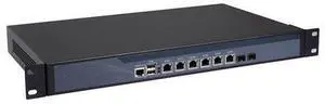 HUNSN Firewall, VPN, 19 Inch 1U Rackmount, Mikrotik, PFSense, Core I5 4430, RS16, OPNsense, Network Appliance,  6 x 2.5GbE 226-V LAN, 2 x SFP+ 82599ES, Bypass, 0 RAM, 0 Storage, Barebone No System