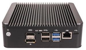 HUNSN Micro Firewall Appliance, Mini PC, PFSense, N100, RS55, Mikrotik, OPNsense, VPN, Router PC, AES-NI, 6 x 2.5GbE I226-V, COM, HDMI, DP, Type-C, 0 RAM, 0 Storage, Barebone No System