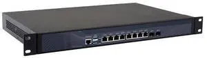 HUNSN 1U Rackmount Firewall, Mikrotik, VPN, Pentium B950 / B960, RS07, Network Security Appliance, Router PC, 8 LAN/2 Optical SFP/2 USB3.0/COM/VGA, 0 RAM, 0 Storage, Barebone No System