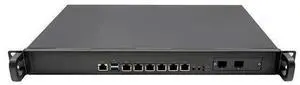 HUNSN 1U Firewall Appliance, PFSense, Mikrotik, OPNsense, I5 3210M, RZ02, VPN, Network Security Rackmount Hardware, 6 x 2.5GbE 226-V LAN, 2 x SFP, Console, 0 RAM, 0 Storage, Barebone No System