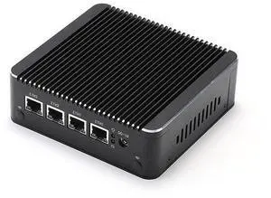 HUNSN Micro Firewall Appliance, Mini PC, PFSense, Mikrotik, Pentium Silver J5005, RS34, OPNsense, VPN, Router PC, 4 x 2.5GbE LAN, 2 x USB3.0, VGA, HDMI, Fanless, 0 RAM, 0 Storage, Barebone No System