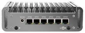 Firewall Hardware, VPN, I5 1135G7, HUNSN RS36, Network Security Appliance, Router PC, AES-NI, 6 x I211 Gigabit Nics, 4 x USB3.1, COM, HDMI, Fanless, Barebone, NO RAM, NO Storage, NO System