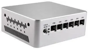 HUNSN Micro Firewall Appliance, Mini PC, PFSense, Mikrotik, Pentium Gold 7505, RS54, OPNsense, VPN, Router PC, 6 x 2.5GbE LAN, DP, HDMI, Type-C, With FAN, 0 RAM, 0 Storage, Barebone No System