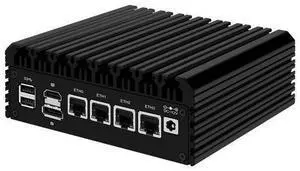 HUNSN Micro Firewall Appliance, Mini PC, pFsense, Mikrotik, N5105, RJ03m, OPNsense, VPN, Router PC, AES-NI, 4 x 2.5GbE I226-V LAN, Type-C, TF, M.2 WiFi 6 Slot, 4G RAM, 32G SSD