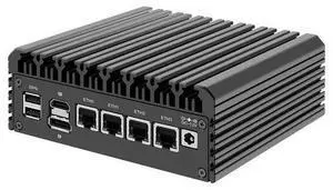 HUNSN Micro Firewall Appliance, Mini PC, VPN, Router PC, N5105, RJ03a, AES-NI, 4 x 2.5GbE I226-V LAN, Type-C, TF, M.2 WiFi 6 Slot, Barebone, NO RAM, NO Storage, NO System