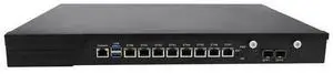HUNSN 1U Firewall Appliance with Redundancy Power Supply, Mikrotik, VPN, Core I3 7100, RJ10k, Network Rackmount, AES-NI, 8 x I211 LAN, 2 x SFP+ 10Gbe 82599ES, Barebone, NO RAM, NO Storage, NO System