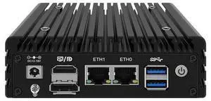 HUNSN Micro Firewall Appliance, Mini PC, PFSense, Mikrotik, I3 N305, RJ56, OPNsense, VPN, Router PC, Home Server for 3D DIY, 2 x 2.5GbE LAN, HDMI, DP, 6 x USB, 0 RAM, 0 Storage, Barebone No System