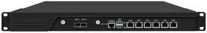 HUNSN 1U Firewall Appliance 10GB, PFSense, Mikrotik, Core I5 14400, RJ16, OPNsense, VPN, Network Rackmount, H61 / B660, 6 x 2.5GbE I226-V, 2 x SFP+ 82599ES, 16G RAM, 64G SSD