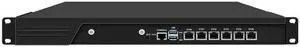 HUNSN 1U Rack Firewall Appliance with Redundancy Power Supply, PFSense, I7 12700, RJ65, Mikrotik, OPNsense, VPN, 6 x 2.5GbE LAN, Support 19-24V DC, Dual Power, 16G RAM, 128G SSD