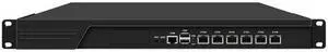 HUNSN 1U Rack Mount Firewall Appliance, PFSense, 3th Gen Core I3 3110M, 3120M, RJ65, Mikrotik, OPNsense, VPN, 6 x 2.5GbE I226-V LAN, GPIO, Console, 4G RAM, 64G SSD