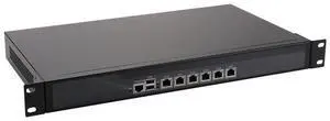 1U Rackmount Firewall Hardware, Pfsense, OPNsense, J4125, RS06, Mikrotik, VPN, Network Security Appliance, Router PC, AES-NI/6 x Gigabit LAN/2USB/COM/VGA/Fan,(8G RAM/512G SSD)