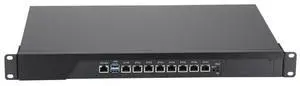 1U Firewall Appliance, pFsense, HUNSN RS46, C236 with Core I3 8100, Mikrotik, OPNsense, VPN, Network Rackmount, AES-NI, 8 x Gigabit LAN, Console, VGA, SIM Slot, 4G RAM, 32G SSD