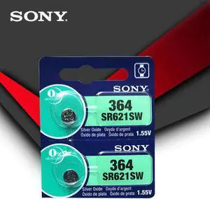 2pc Sony 364 SR621SW V364 SR60 SR621 AG1 Watch Battery Button Coin Cell MADE IN JAPAN 2pc Sony 364 SR621SW V364 SR60 SR621 AG1 Watch Battery Button Coin Cell MADE IN JAPAN