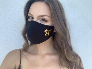Reusable Face Mask with Adjustable Straps, Lakers