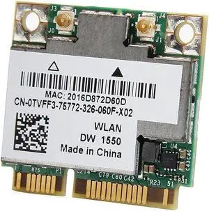 Dell DW1550 802.11abgn + BT4.0 WiFi Adapter Card TVFF3 0TVFF3