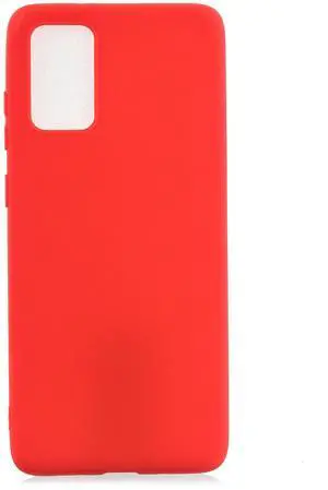 For Samsung A01/ A11/A21/A41/A51/A71/A81/A91 Mobile Phone Case Lovely Candy Color Matte TPU Anti-scratch Non-slip Protective Cover Back Case 4 red Samsung A51