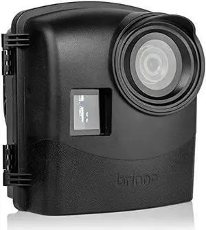 Brinno ATH2000 Outdoor Camera Housing Unit - Jobsite Camera Protector, Upto 1 Year Battery Life, USB and Solar Panel, BCC200 Compatible - IPX5 Weather-Resistant, Black