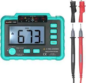 VC60B+ insulation Resistance Tester Meter Megohmmeter Voltmeter electronic diagnostic-tool meter 250V/500V/1000V LCD Backlight