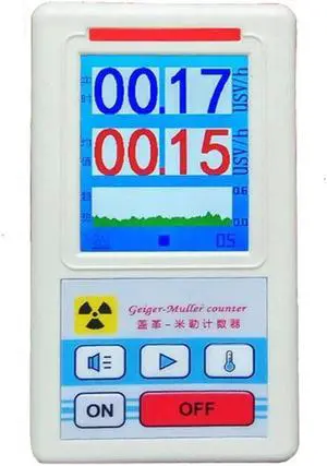 Display Screen Geiger Counter Nuclear Radiation Detector Personal Dosimeter Marble Detectors Beta Gamma X-ray Tester