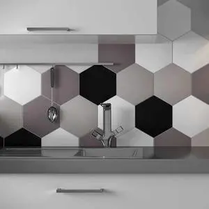 PURE Grey 10" Hexagon Porcelain Tile