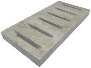 Travertine 6X12 3CM Drain Decor - IVORY