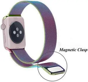 Magnetic Milanese Loop Metal Watch Strap Apple Series 4 40mm/Series 3 2 1 38mm