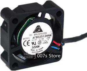 New Radiator Cooling Cooler Fan For DELTA 2510 DC 12V 0.12A AFB02512HHA 25*25*10mm 20CM(LINE) 3PIN DOUBLE Ball Bearing