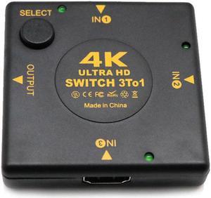 4K HDMI Switch Box Selector 3 In 1 Out kvm Audio Extractor Hub Splitter Switcher