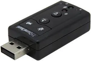 Usb 7.1 Canali Esterna 3d Sound Adattatore Pc Notebook Card Adapter Bluetooth music receiver