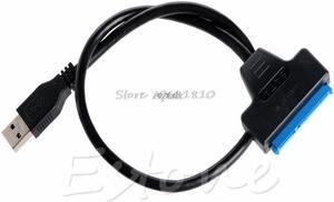 USB 3.0 To SATA 22 Pin 2.5 Inch Hard Disk Driver SSD Adapter Data Power Cable Z09