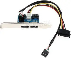 SATA to Power Over eSATA Adapter Card SATA to ESATA with 5V/12V power supply