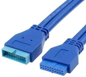 0.5m 20Pin  Female USB3.0 to 20Pin Male USB 3.0 Extension Cable Motherboard Mainboard 20pin Header Adapter Cable extender