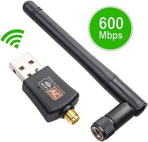 600Mbps USB WiFi Router Adapter PC Network LAN Card Dongle with Antenna